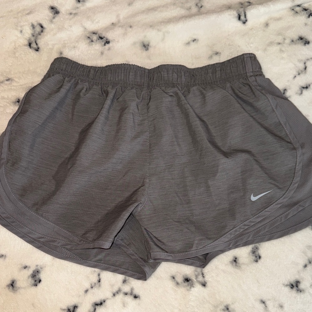 Nike Women's Charcoal Athletic Shorts with Swoosh